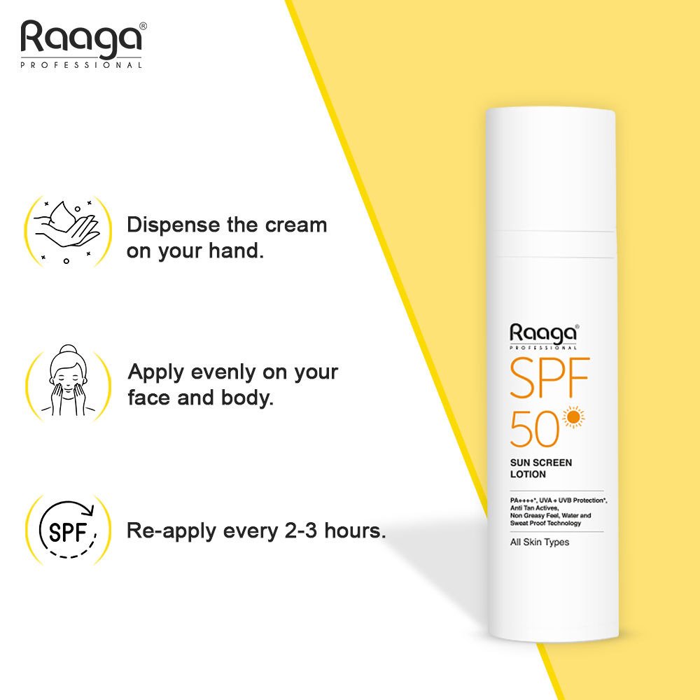 Raaga SPF-50 Sun Screen Lotion All Skin Type 5 Raaga SPF-50 Sun Screen Lotion All Skin Type 5